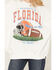Image #3 - Gameday Women's Florida Gators Helmet Embroidered Graphic Crewneck, White, hi-res
