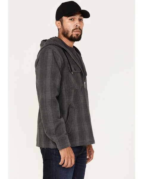 Image #2 - Brixton Men's Coastal Hooded Jacket, Grey, hi-res