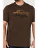 Image #3 - Brothers and Sons Men's Pickup Truck Reflection Graphic T-Shirt , Brown, hi-res