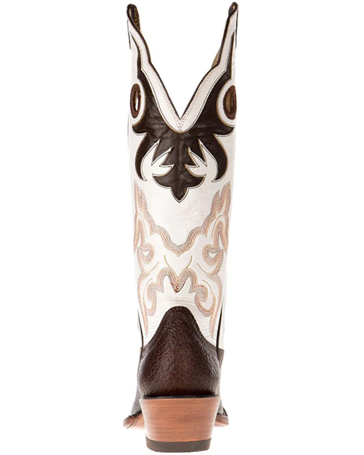Image #5 - Hondo Boots Men's Spanish Shoulder Western Boots - Broad Square Toe, Chocolate, hi-res