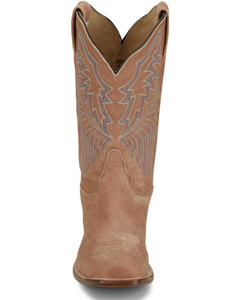 Image #4 - Tony Lama Women's Sagrada Western Boots - Square Toe , Tan, hi-res