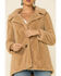 Z Supply Women's Carmel Faux Fur Collar Coat , Caramel, hi-res