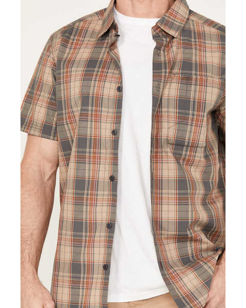 Image #3 - Brothers and Sons Men's Bartlesville Short Sleeve Button Down Western Shirt, Tan, hi-res