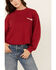 Image #3 - Wrangler Women's Good Times Sweatshirt , Red, hi-res