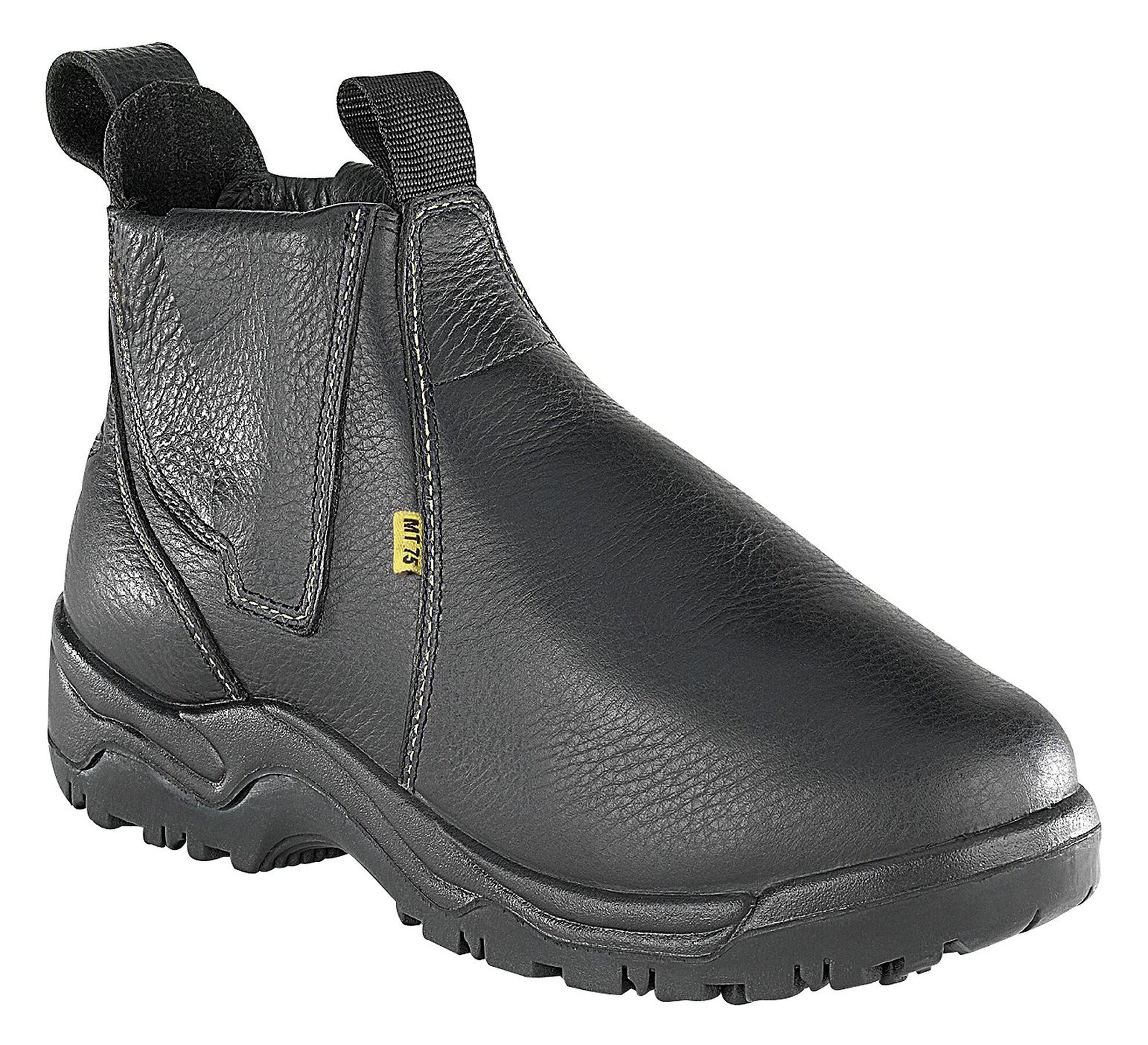 Image #1 - Florsheim Men's Hercules 6" Met Guard Work Boots - Steel Toe, Black, hi-res