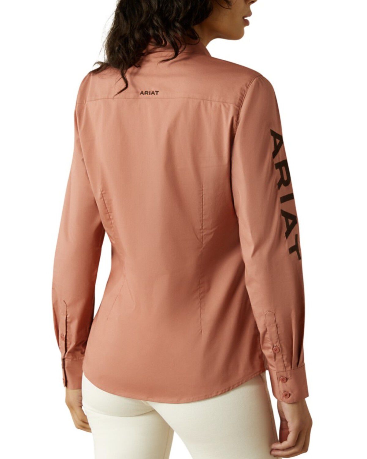 Image #2 - Ariat Women's Team Kirby Long Sleeve Button-Down Western Shirt - Plus, Blush, hi-res