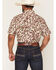 Image #4 - Ferrell Men's Tek Camo Print Short Sleeve Pearl Snap Stretch Performance Western Shirt, Brown, hi-res
