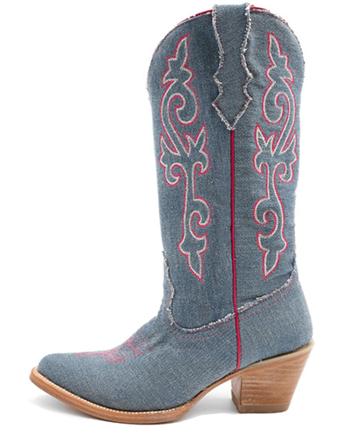 Image #3 - Ferrini Women's Billie Jean Western Boots - Round Toe, Medium Blue, hi-res