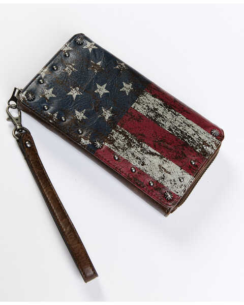 Image #1 - Shyanne Women's American Flag Wallet, Red/white/blue, hi-res