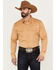 Image #1 - Blue Ranchwear Men's Twill Long Sleeve Snap Shirt, Medium Yellow, hi-res