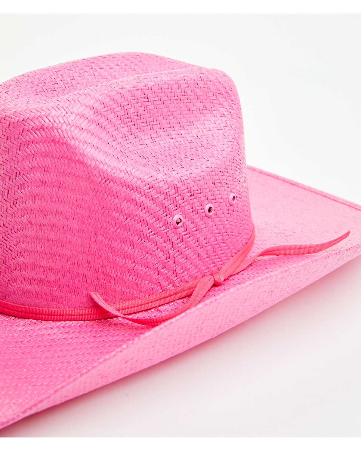Image #2 - Twisted Little Kids' Straw Cowboy Hat, Hot Pink, hi-res