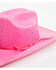 Image #2 - Twisted Little Kids' Straw Cowboy Hat, Hot Pink, hi-res
