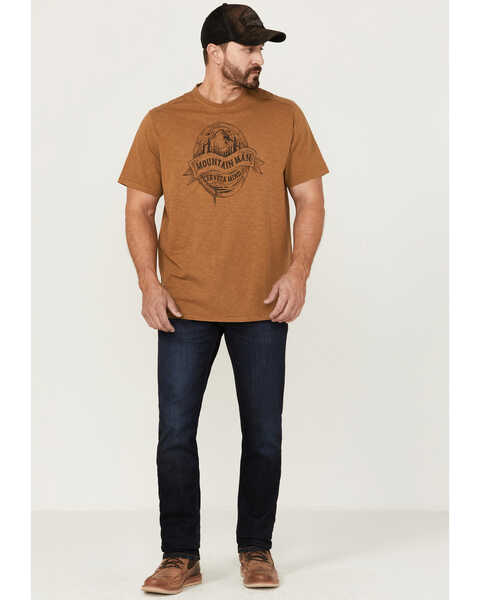 Image #2 - Brothers and Sons Men's Rocky Mountain High Graphic Short Sleeve T-Shirt , Rust Copper, hi-res