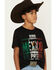 Image #2 - Cody James Boys' Viva Mexico Short Sleeve Graphic T-Shirt, Black, hi-res