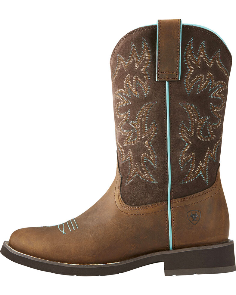 delilah round toe western boot