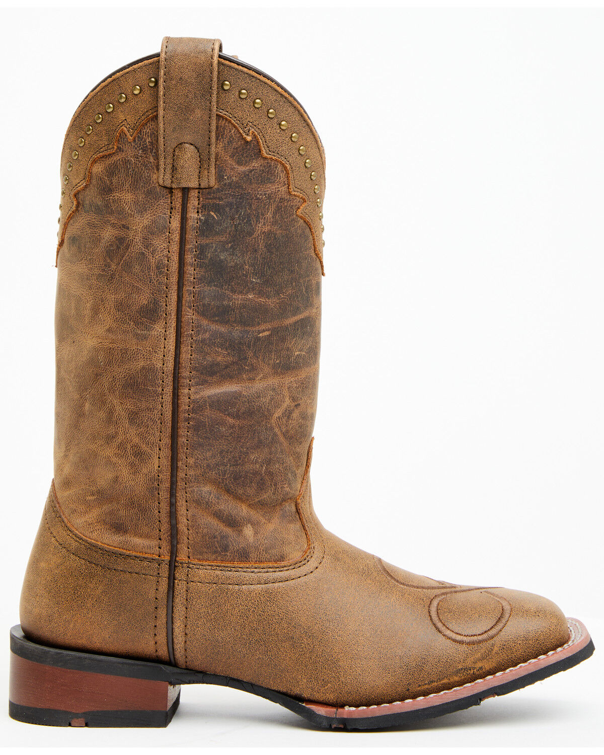 Image #2 - Laredo Women's Wenda Western Boots - Broad Square Toe, Tan, hi-res