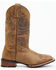 Image #2 - Laredo Women's Wenda Western Boots - Broad Square Toe, Tan, hi-res