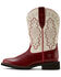 Image #2 - Ariat Women's Callie Western Boots - Broad Square Toe, Cherry, hi-res