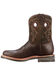 Lucchese Women's Ruth Western Boots - Round Toe, Chocolate, hi-res
