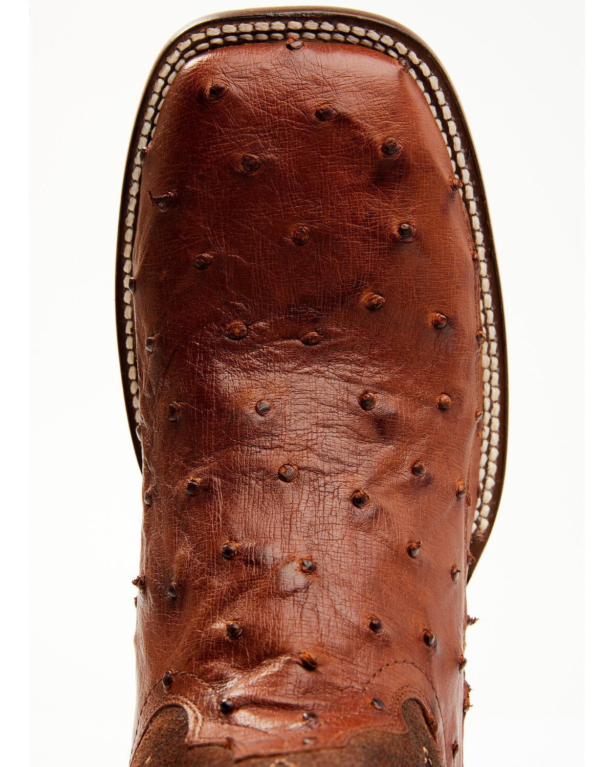 Image #6 - Cody James Men's Brandy Genuine Ostrich Exotic Western Boots - Broad Square Toe, , hi-res