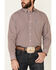 Cinch Men's White Floral Geo Print Long Sleeve Western Shirt , White, hi-res