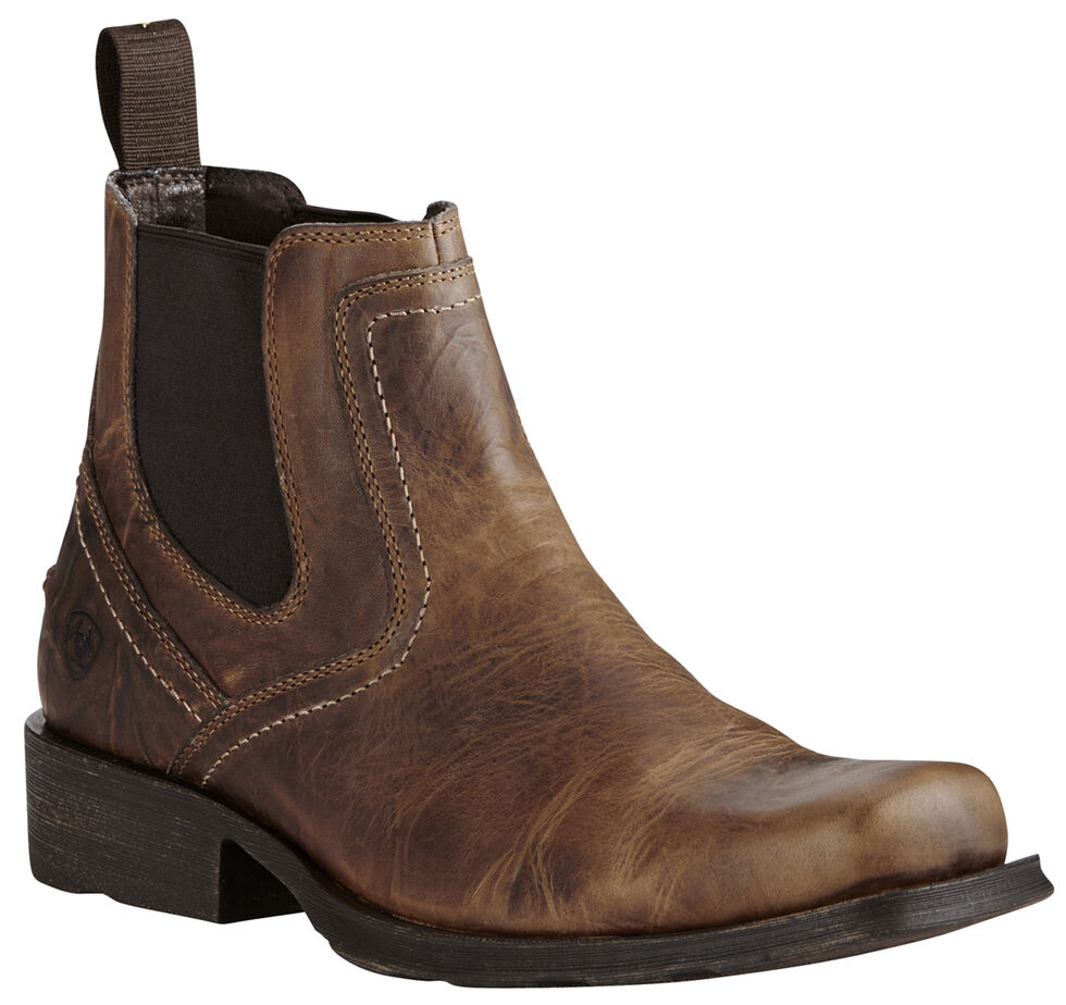 Ariat Men's Brown Midtown Rambler Boots - Square Toe, Light Brown, hi-res
