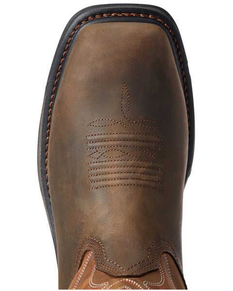 Image #4 - Ariat Men's Waterproof Big Rig Western Work Boots - Composite Toe, Brown, hi-res