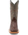 Image #4 - Ferrini Men's Caiman Croc Print Western Boots - Broad Square Toe, Rust, hi-res