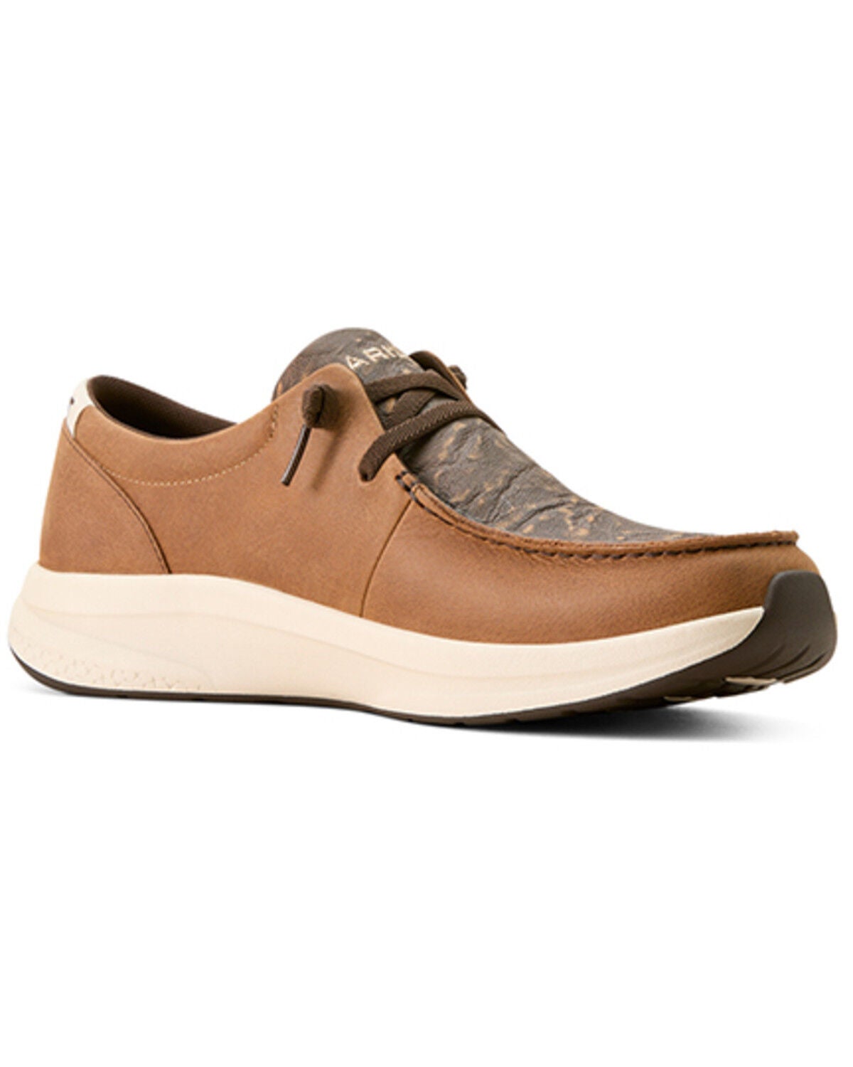 Ariat Men's Buckeye Elephant Print Casual Shoes - Moc Toe, Brown, hi-res