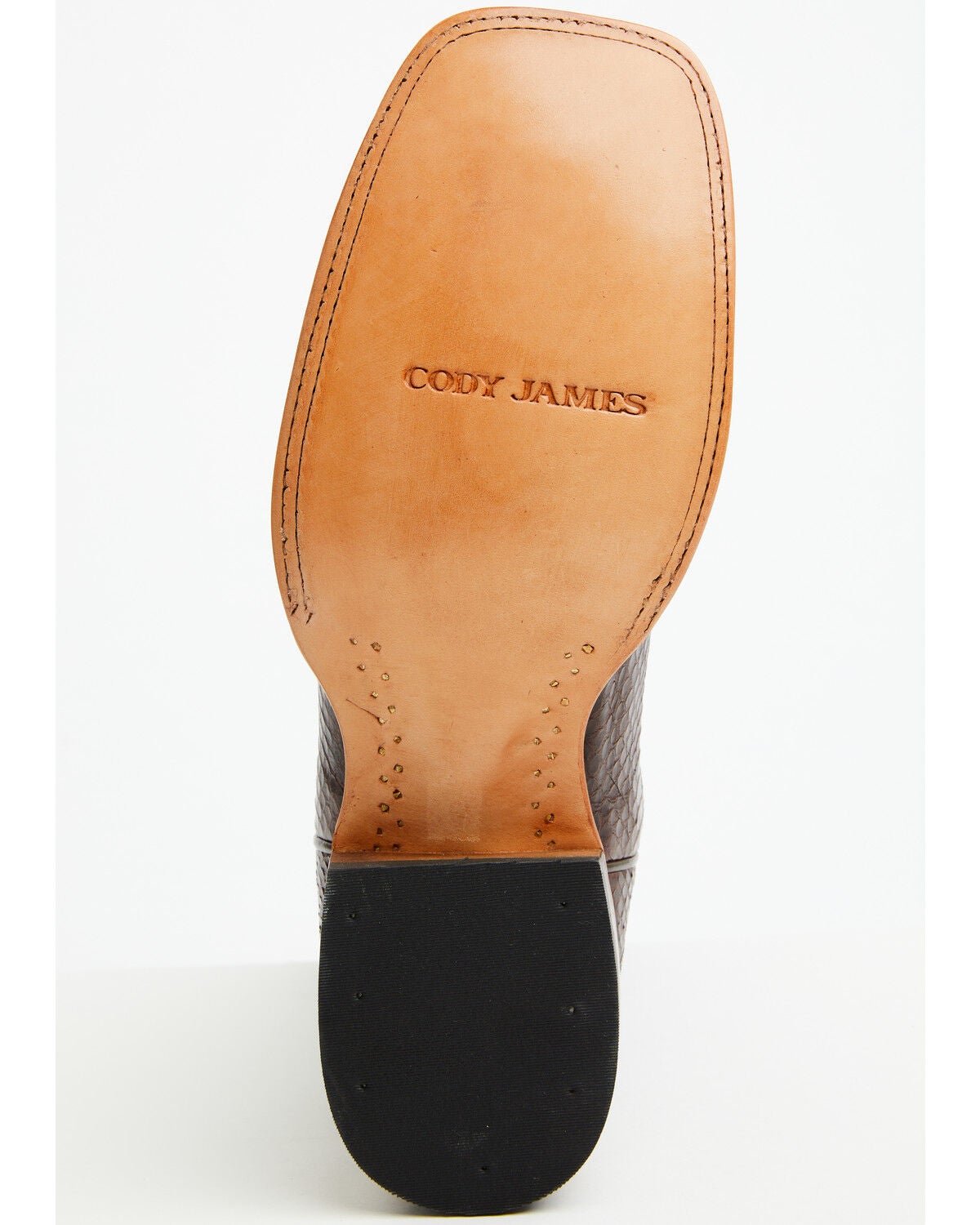 Image #7 - Cody James Men's Ayer Exotic Snake Western Boots - Broad Square Toe, Brown, hi-res