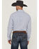 Image #4 - Wrangler Men's Plaid Print Long Sleeve Button-Down Stretch Western Shirt, Blue, hi-res