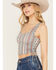 Image #2 - Panhandle Women's Southwestern Print Tank, Turquoise, hi-res