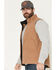 Image #2 - Hawx Men's Fleece Lined Solid Duck Canvas Vest, Rust Copper, hi-res