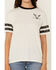 Image #3 - White Crow Women's Steer Head Football Short Sleeve Graphic Tee, White, hi-res