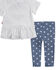 Levi's Infant Girls' White Logo Ruffle Short Sleeve Tee & Star Leggings Set, White, hi-res