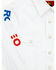 Image #2 - Rodeo Clothing Boys' USA Rodeo Long Sleeve Pearl Snap Western Shirt, White, hi-res