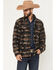 Image #1 - Panhandle Slim Men's Jicarilla Southwestern Print Berber Jacket, Charcoal, hi-res