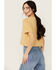 Image #4 - Rock 7 Roll Denim Women's Get Wild Short Sleeve Graphic Tee, Mustard, hi-res