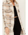 Image #3 - Rock & Roll Denim Women's Plaid Print Eyelash Knit Coat, , hi-res