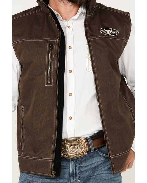 Image #2 - Cowboy Hardware Men's Woodsman Tech Vest, Chocolate, hi-res