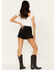 Image #3 - Idyllwind Women's Outlaw Vintage Wash Raw Edge Hem Denim Shorts, , hi-res