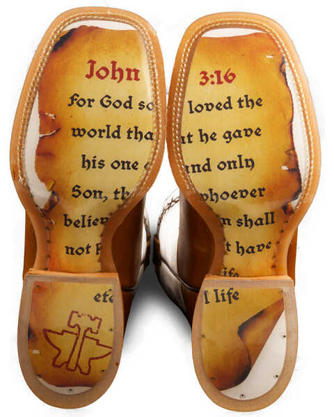 Image #3 - Tin Haul Women's Between Two Thieves & John 3:16 Western Boots - Square Toe, Brown, hi-res