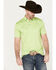 Image #1 - Ariat Men's Charger 2.0 Fitted Short Sleeve Polo Shirt, Bright Green, hi-res