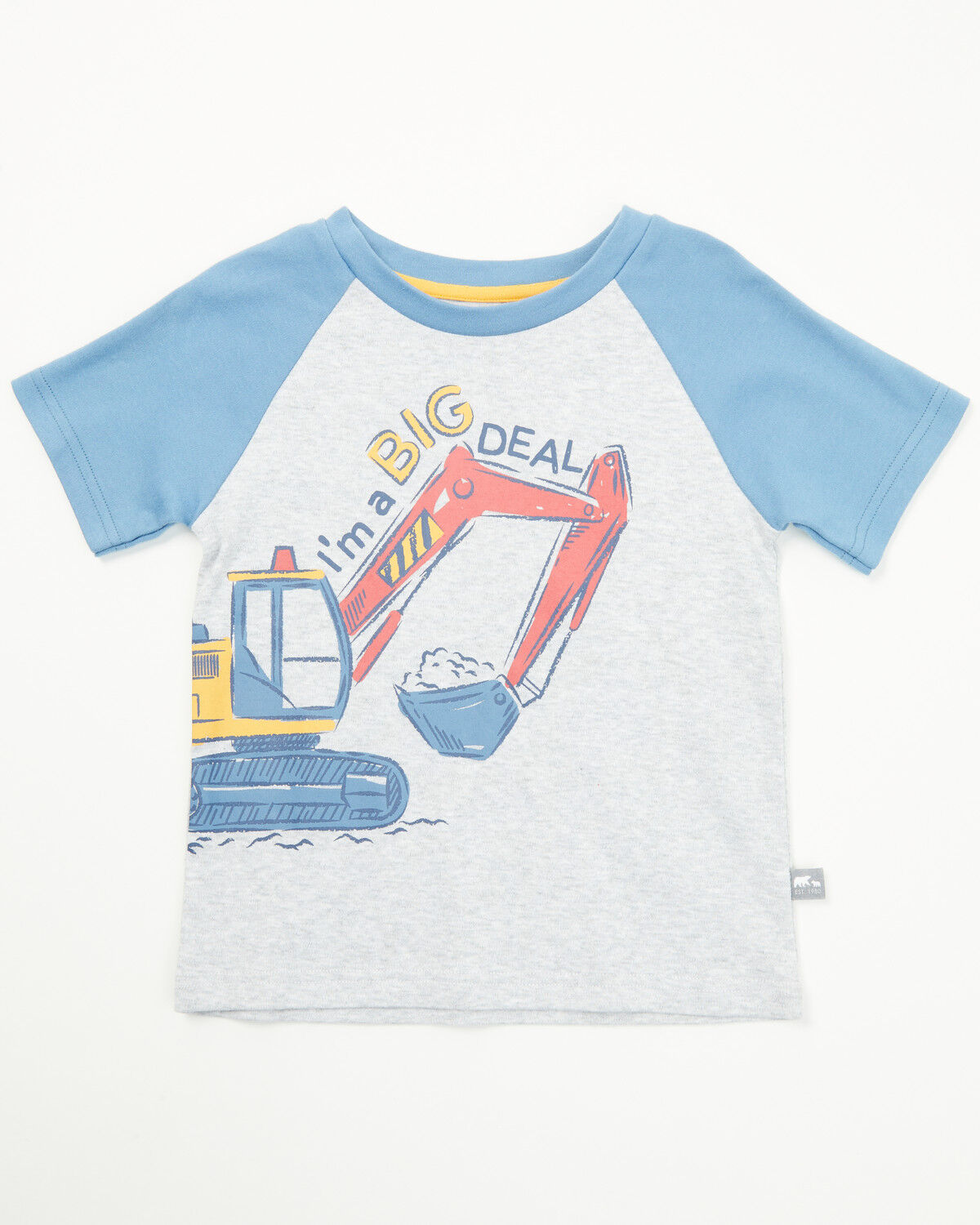 Image #1 - Rugged Bear Toddler Boys' I'm A Big Deal Short Sleeve Graphic T-Shirt, Tan, hi-res
