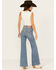 Image #3 - Levi's Women's Light Wash High Rise Slim Stretch Bell Jeans, Light Wash, hi-res