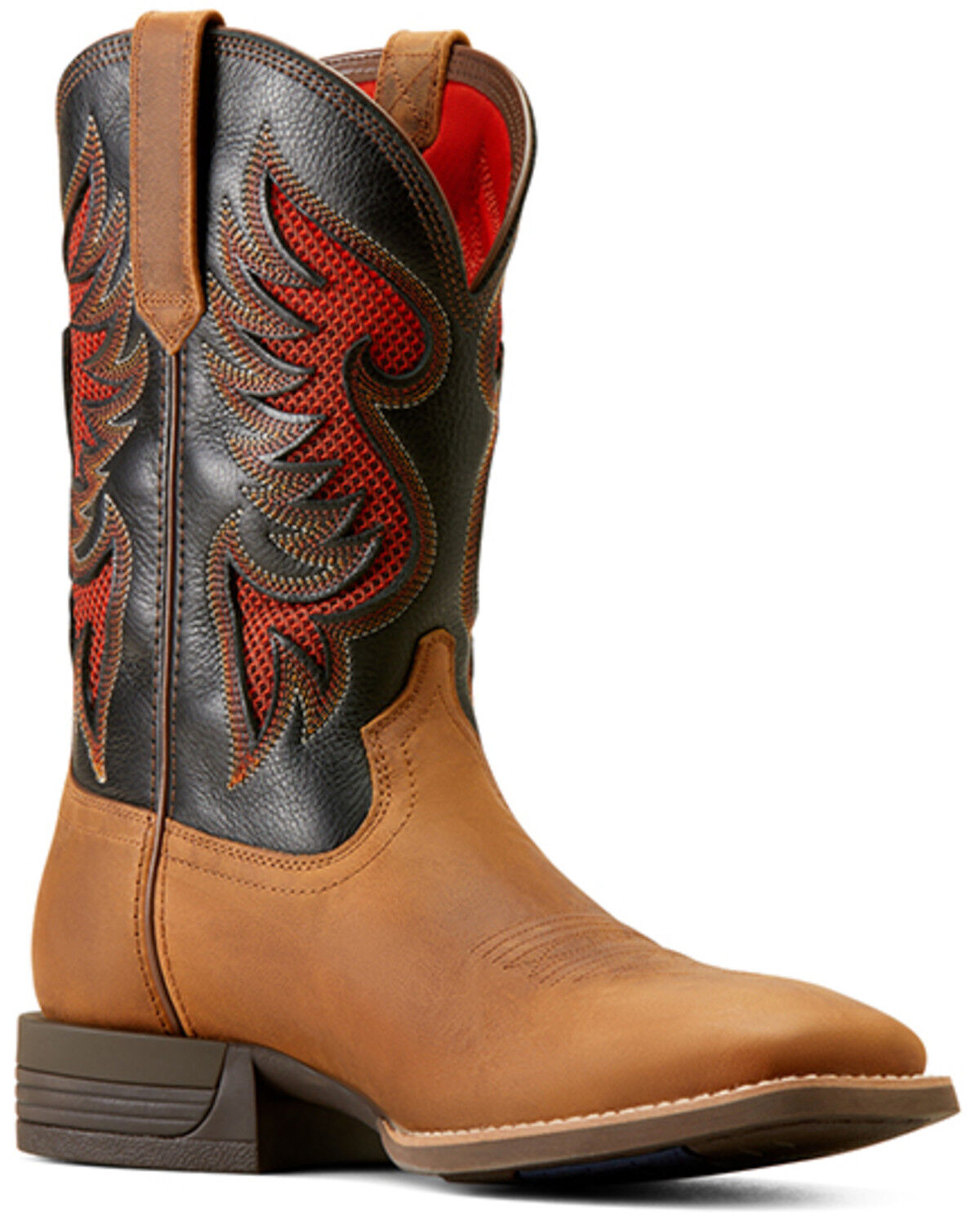 Image #1 - Ariat Men's Cowpuncher VentTek Western Boot - Broad Square Toe, Brown, hi-res