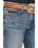 Image #2 - Ariat Men's M7 Slim Fit Wessley Straight Stretch Denim Jeans, Blue, hi-res
