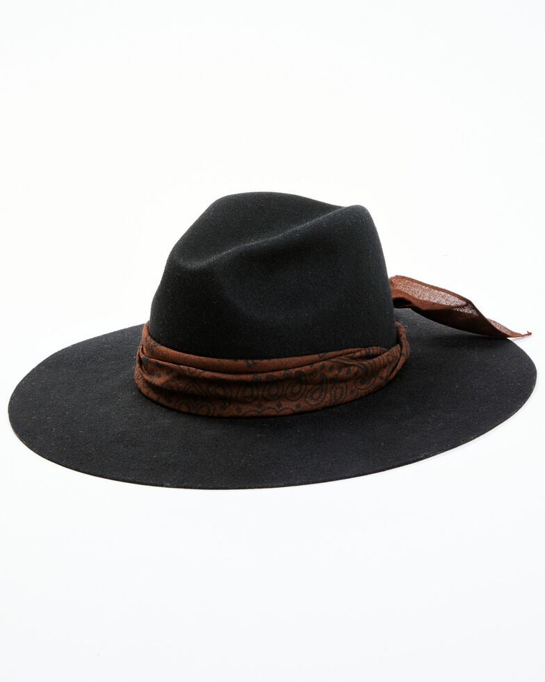 Idyllwind Women's Mystic River Wool Felt Western Hat , Black, hi-res