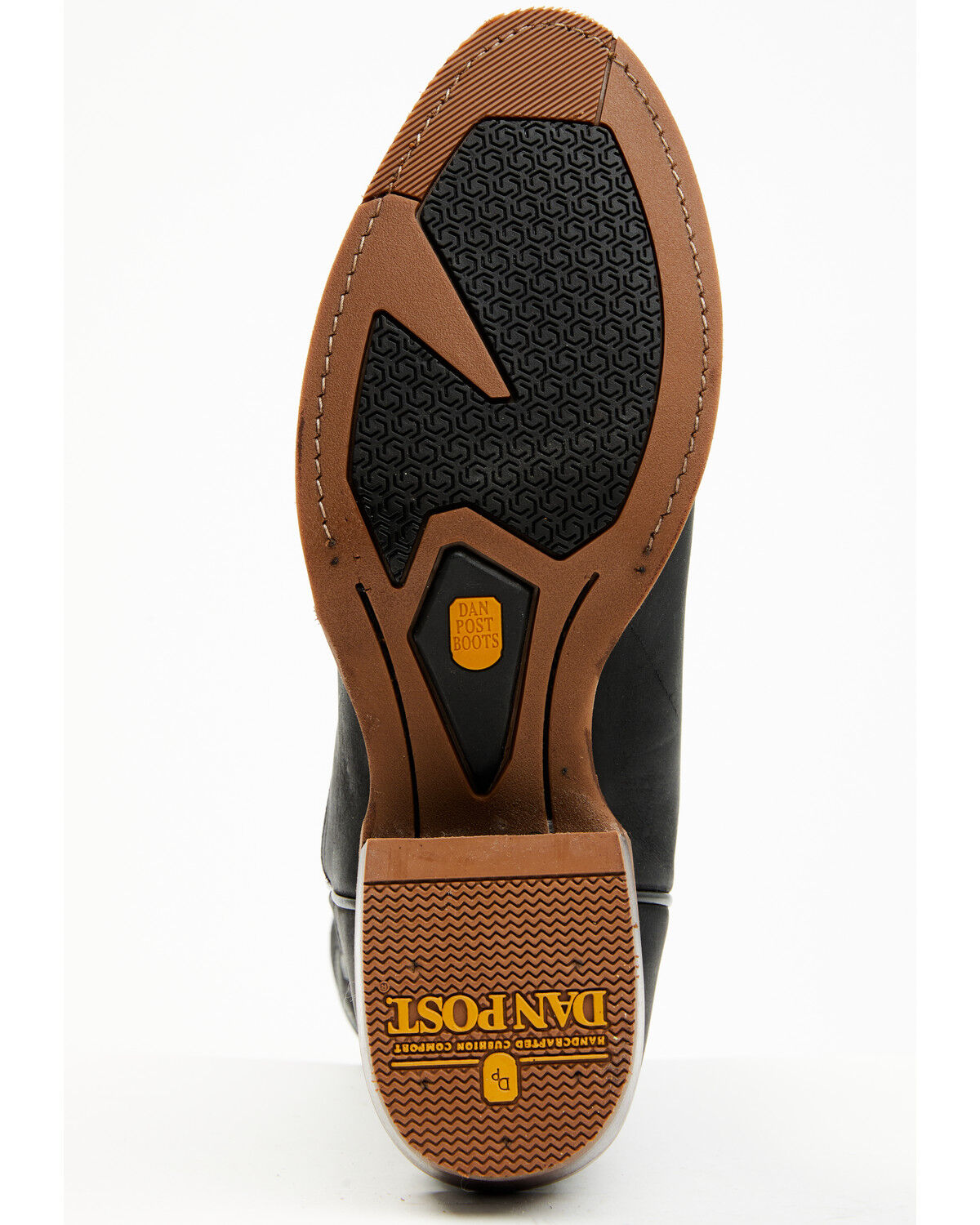 Image #7 - Dan Post Men's 12" Leon Western Performance Boots - Round Toe, Black, hi-res