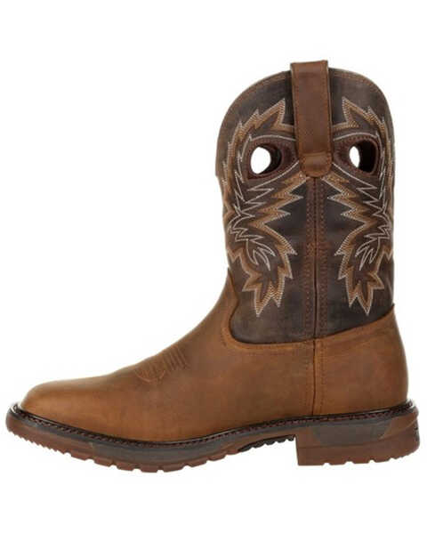 Image #3 - Rocky Men's Ride FLX Waterproof Pull On Western Boot - Square Toe, Brown, hi-res